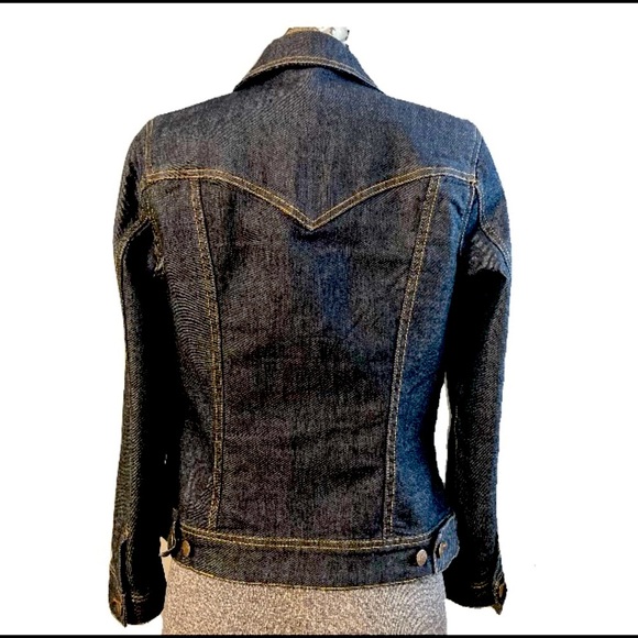 Classic Fit Dark Wash Denim Jacket - Picture 5 of 6